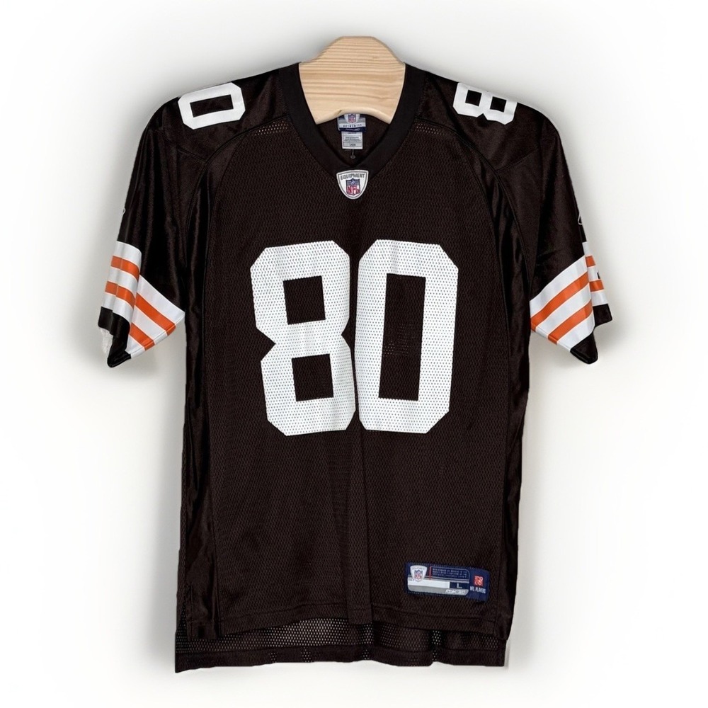 Reebok NFL Cleveland Browns Jersey Large Brown Kellen Winslow 80 Mesh AL Patch